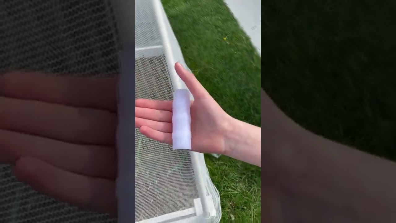 How to attach u-clip to secure netting on pvc pipe