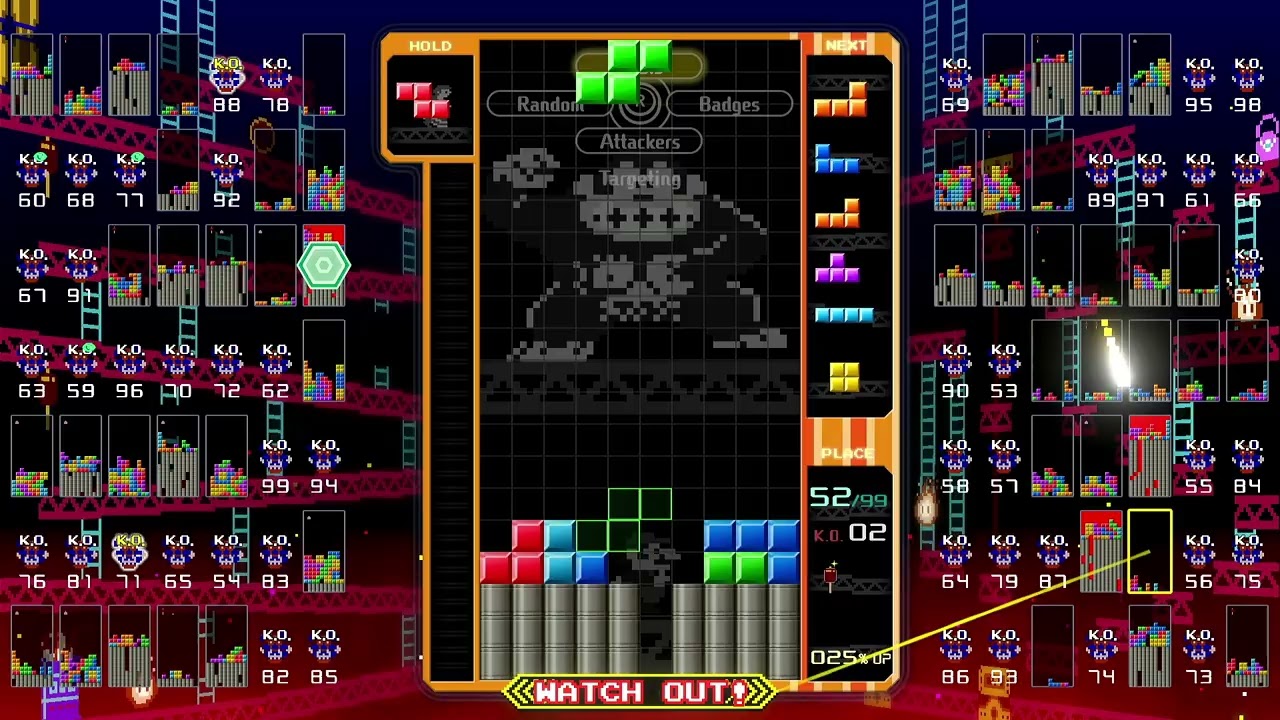 Tetris 99 4th place finish on 11/9/25