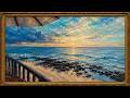Ocean Sunset Escape 🌊 | 4K Frame TV Art | Relaxing Music | 3 Hour Screensaver