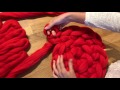 How to handknit a cat bed  extreme merino wool knitting