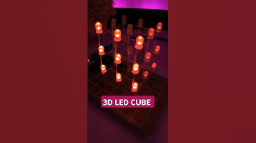 3D LED cube using Arduino #technoreview85 #arduino
