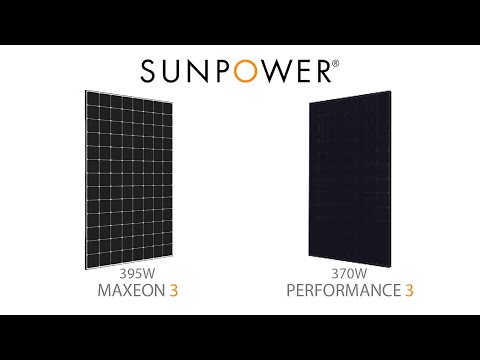 SunPower 370W Performance 3 Vs 395W Maxeon 3