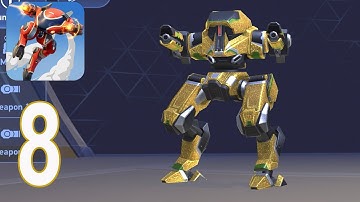 Mech Arena: Robot Showdown- Gameplay Walkthrough part 8 - Guardian GOLD Bling🔥(iOS,Android)