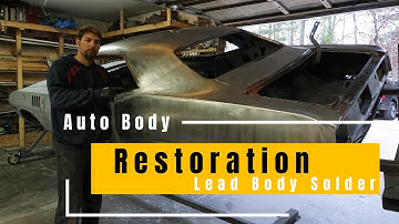 Guide to leading in the body seams on restoration projects. 1971 Barracuda episode 14