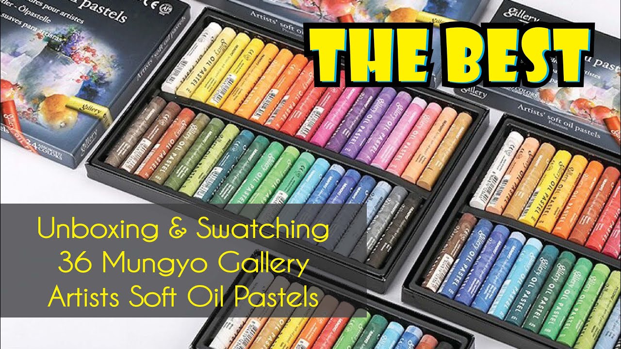 Open Mungyo Gallery Soft Oil Pastels 36 set Unboxing Review YouTube