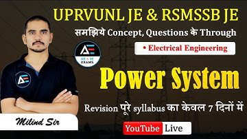 4- PSA |UPRVUNL JE & RSMSSB JE| Revision पूरे syllabus का केवल 7 दिनों में by MILIND sir
