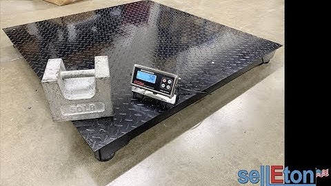 SL-916-4x4NN-4848 Industrial Floor Scale installation on  Non-NTEP presented by SellEton