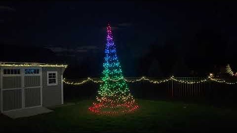 Twinkly Light Tree 13ft Unboxing, Setup and Demo
