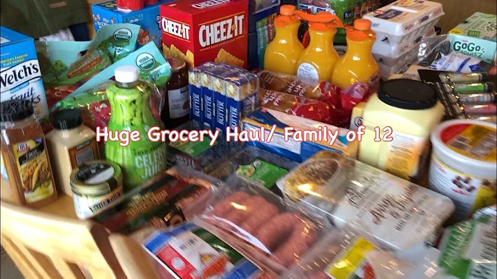 Sprouts Traderjoes Costco Samsclub December grocery haul for familyof12