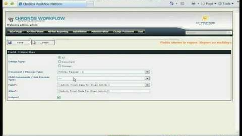 Chronos Workflow Platform - Reporting