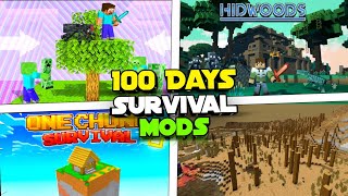 Top 5 Mods For 100 Days Survival In Minecraft || mcpe mods || minecraft 100 days survival screenshot 3