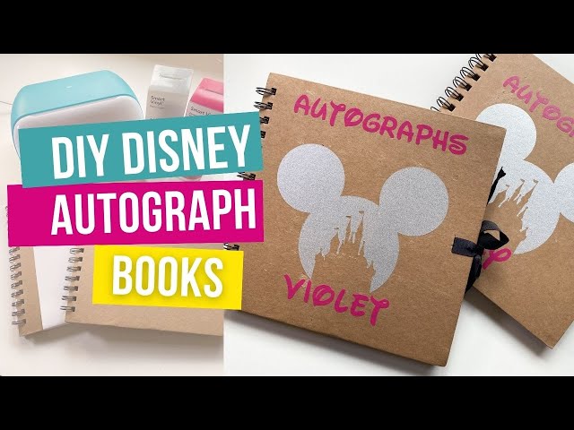 DIY Disney Autograph Book - Easy Cricut Joy Project 