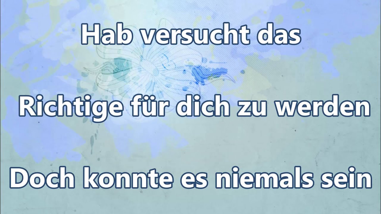 Wie Ein Tattoo By Joel Brandenstein Lyrics Youtube