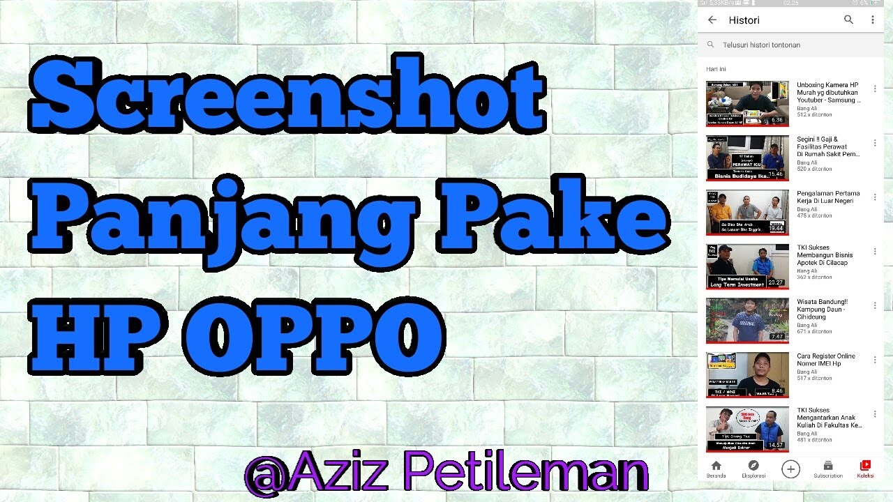 Cara Screenshot Panjang Tanpa Aplikasi YouTube