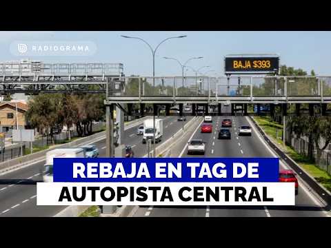 Autopista Central bajará tarifas del TAG hasta 25%