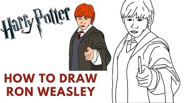 How To Draw Ron Weasley - From Harry Potter - Step-By-Step