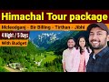 Himachal tour package  mcleodganj dharmashala  bir billing  tirthan valley  jibhi  sainj valley