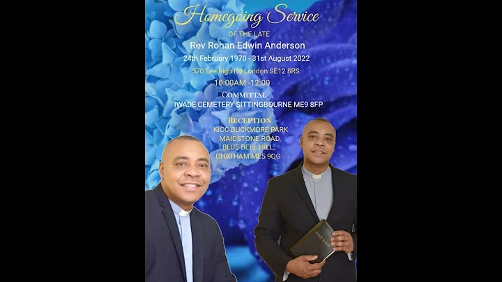 PASTOR ROHAN ANDERSON HOMEGOING AND COMMITTAL SERV...