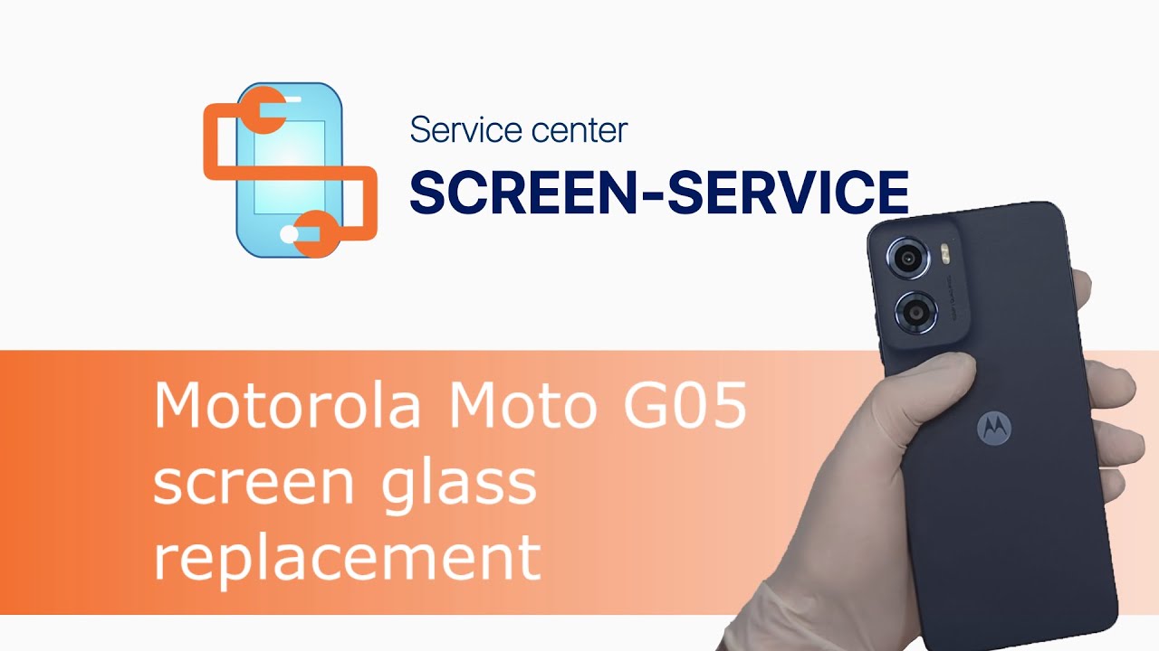 Motorola Moto G05 screen glass replacement - YouTube