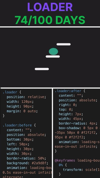 Loader | html & css #100daysofcodingchallenge - YouTube