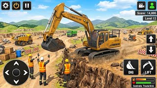 Heavy Excavator Simulator Android Game | Controlling Yellow JCB Like A Pro! 🚜💨 screenshot 2