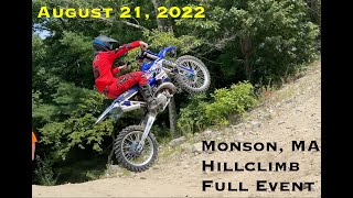 2022 AMA Motorcycle & ATV Hillclimb Monson, MA Full Event Colin Krenzul Memorial August 21