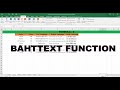 BAHTTEXT FUNCTION I Formula - 6 I excel tips and tricks #shorts I #viral #excelformulaseries