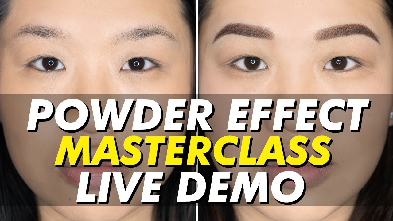 Semi-permanent makeup | Powder Effect brows by Nadia Afanaseva