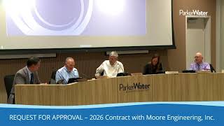 Parker Water Board Meeting - April 9 2026