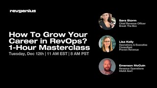 How To Grow Your Career in RevOps? 1-Hour Masterclass