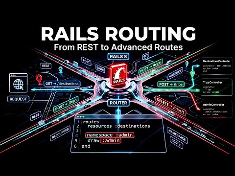Rails Routing Explained: RESTful APIs, Resources, Namespaces & Advanced Routes | Rails 8 #viral #fyp
