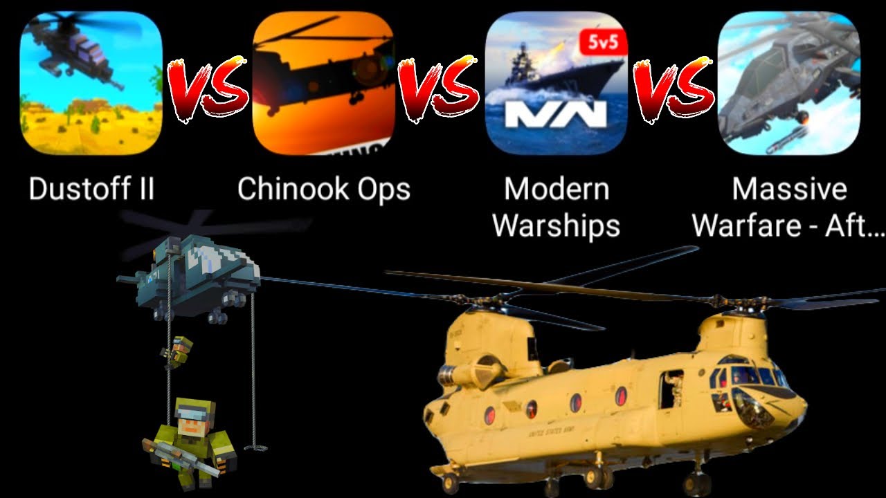 Dustoff Heli Rescue 2 VS Chinook Ops VS Modern Warships VS Massive Warfare Aftermath