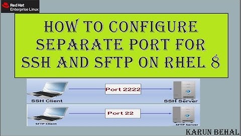 How to Configure Separate Port For SSH and SFTP On RHEL-8[Hindi]By Karun Behal