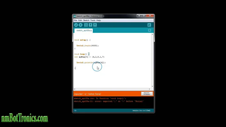 Arduino Tutorial: Array, how to retrieve elements, loop and assign values to an Array