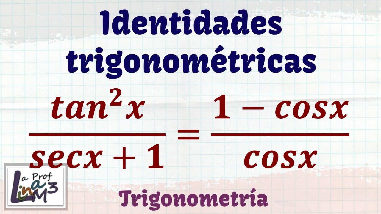 Demostraci n De La Identidad Trigonom trica x proof-derivative-of-tanx-sec-2x-youtube