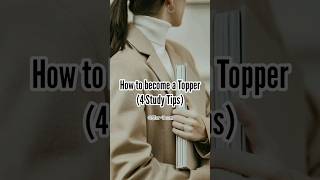 How To Become A Topper4 Study TipsfypシStudystudytipsexamsshortstudy