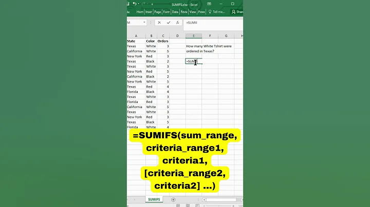 Excel Pro-Tip: How to Use SUMIFS