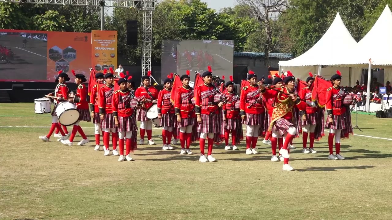 National School Band Competition | Pipe Band Girls | Shri Thakurdwara Balika Vidyalaya, Ghaziabad,UP