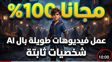 انشاء فيديو بالذكاء الاصطناعي بشخصيات ثابتة - عمل فيديوهات بالذكاء الاصطناعي مجانا - بدون اشتراك