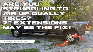 Are You Struggling to Air Up Dually Tires? 7" Extensions May Be the Fix! #UniquelyDOUBLEBEE