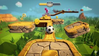 IMPOSSIBLE FLOATING TRACKS! Can I Finish Level 33 Without Falling? 🏆 Going Balls screenshot 3