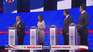 Four Republican presidential candidates appeared in fourth primary debate