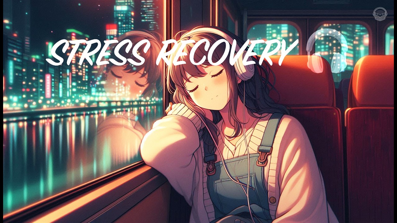 FROM RUSH TO REST 🌆 Evening Bus Window Lofi Beats for Soft Focus + Emotional Decompression