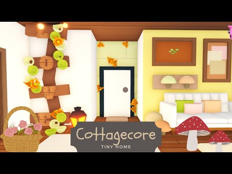 Cute Aesthetic Tiny Home Speed Build | Cottage Core 🍄🌿| Roblox Adopt Me ...