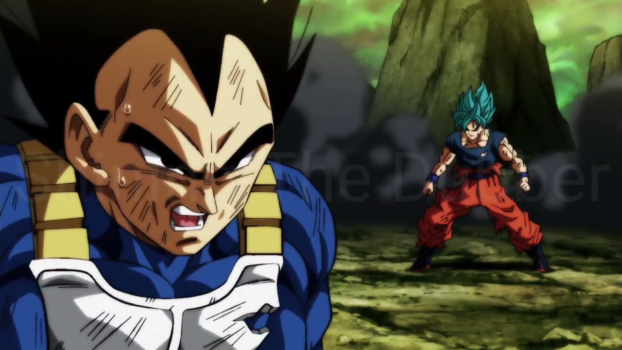 Vegeta uses full power final flash against Jiren