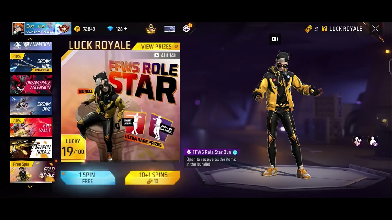 Free fire new skin 5000# diamond Tamil ring even