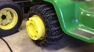 John Deere garden tractor tires for winter