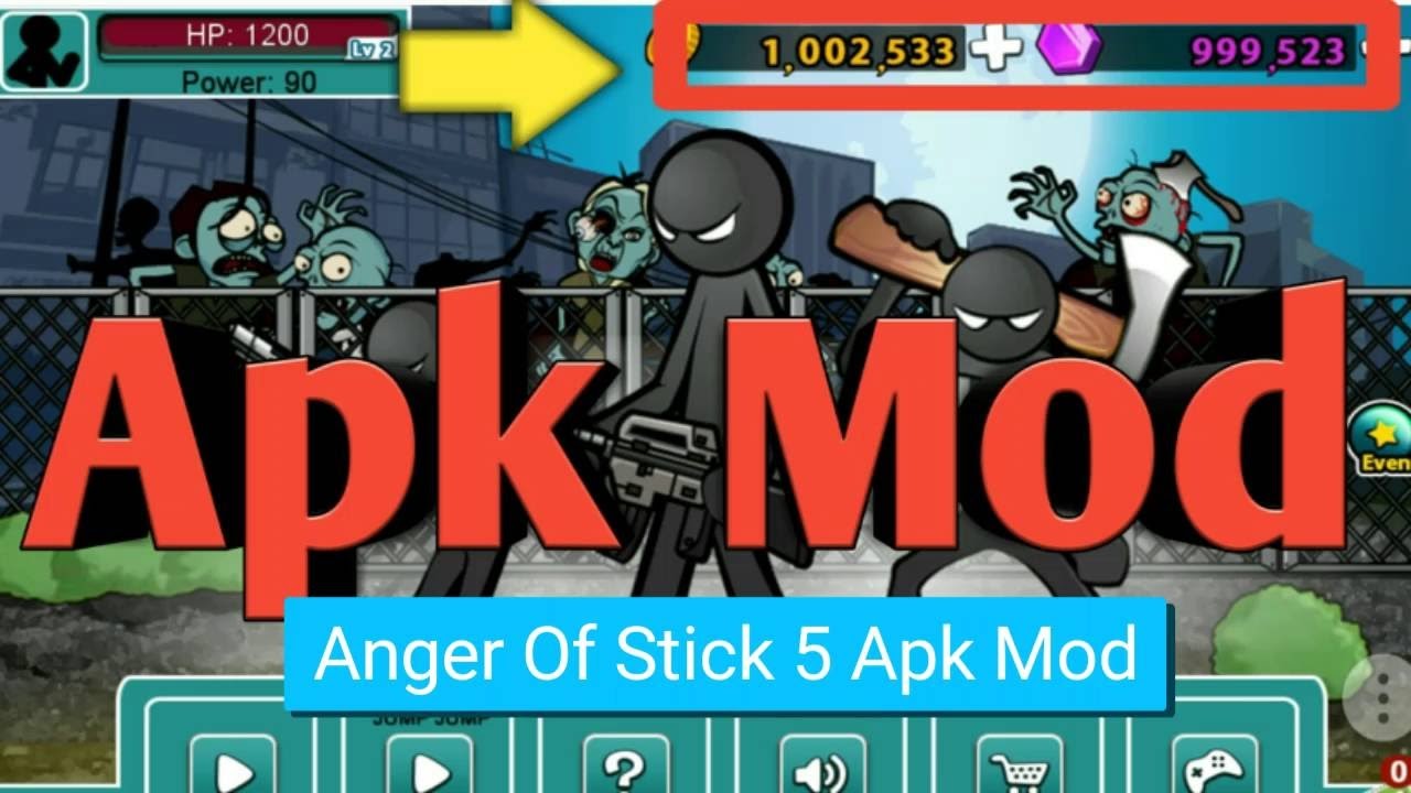 Anger Of Stick 5 Cheat Hack Unlimited Coins And Gems No Root
