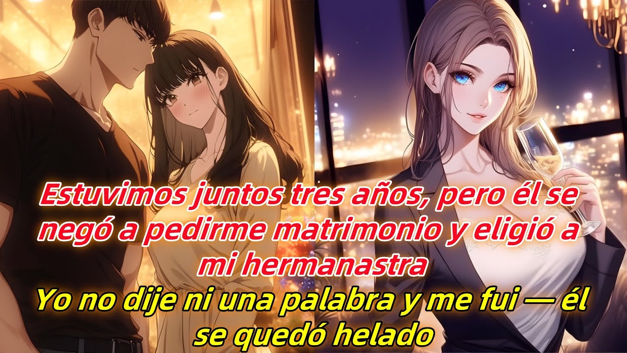 Estuvimos tres años, pero él eligió a mi hermanastra. Sin decir nada, me fui — él se quedó helado.