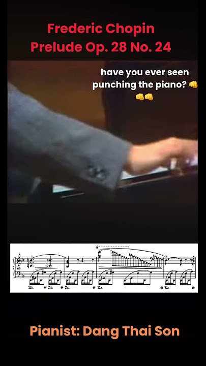 have u ever seen PUNCHING the piano? #classicalmusic #piano #chopin